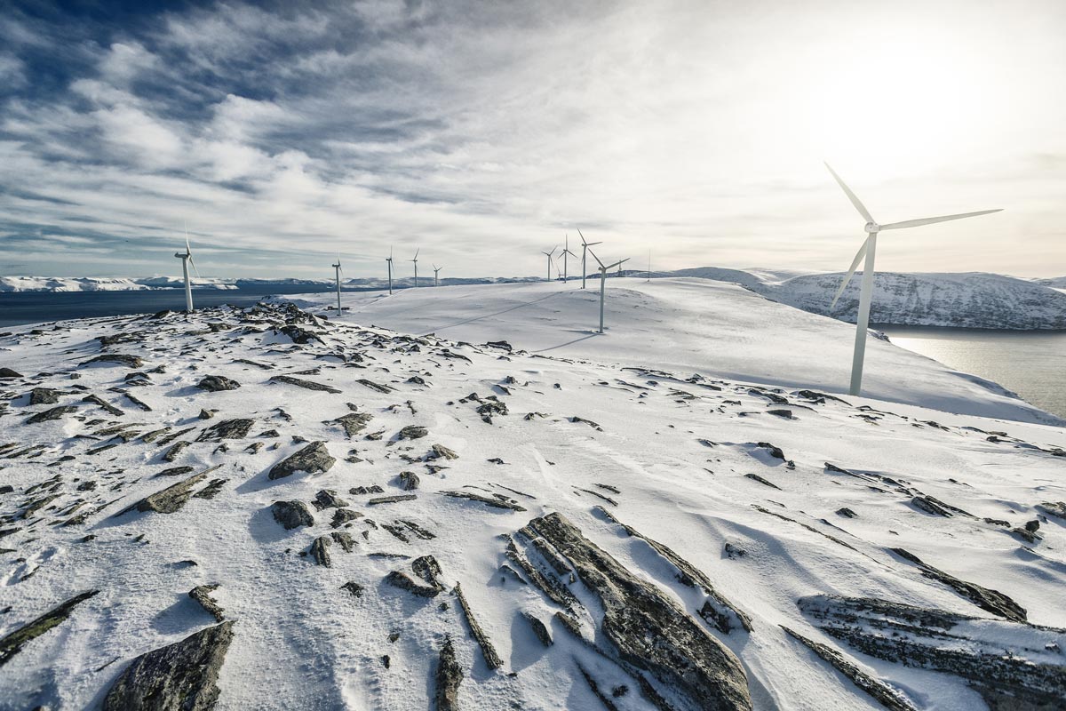 Windenergie Norwegen Aluproduktion